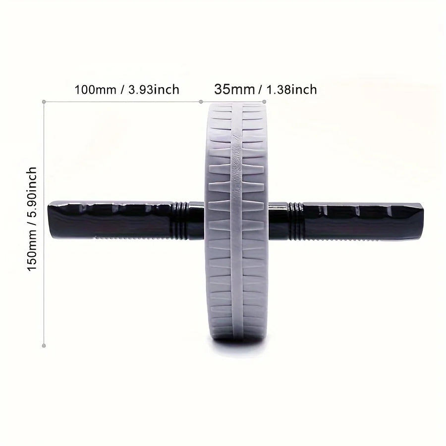 Ab Wheel Roller Core Abdominal Muscle Trainer Exercise Equipment for Home Gym Fitness Workout for Men Portable Durable Non-Slip.