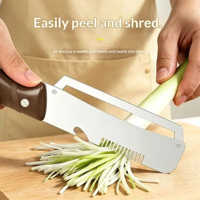 Kitchen Essentials 3-in-1 Peeler Knife with Serrated Edge and Integrated Opener for Daily Cooking