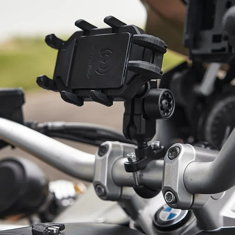Motorcycle Wireless Charging Phone Holder Cradle Moto Support Cellphone Suporte Celular Motos Handlebar Mount biker Accessories