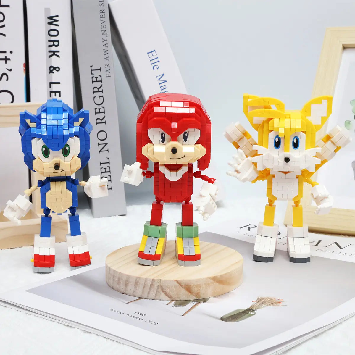 building blocks  particle cartoon kawai desktop ornaments Halloween birthday gifts Christmas toys Cuddly toy Dinosaur Puzzle