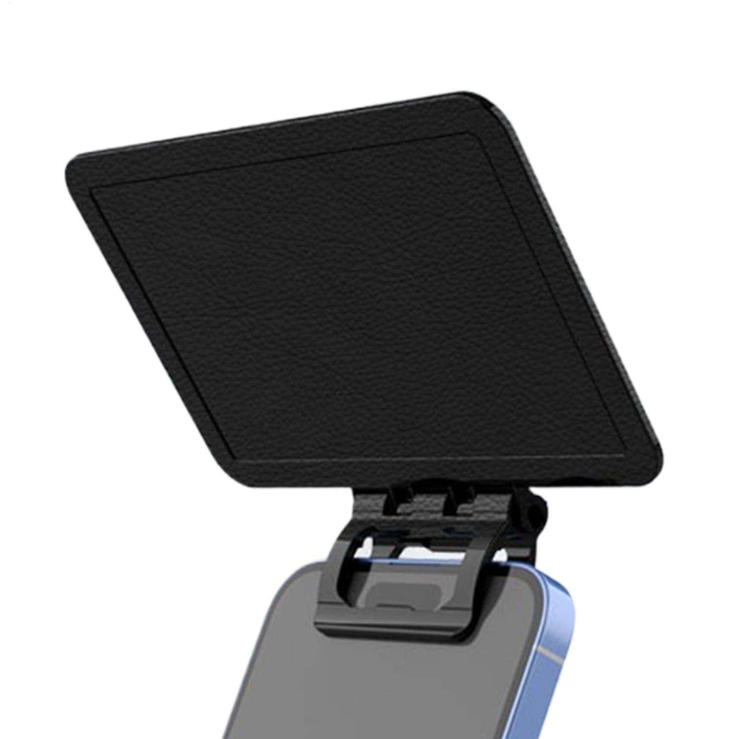 black textured phone stand with sleek minimalist design for phone sun shade anti glare uv protection cover