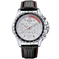 MEGIR 1010 Men's Quartz Watch with Leather Strap, Analog Display, Fashion Design, Stylish Gift for Men Relogio Feminino