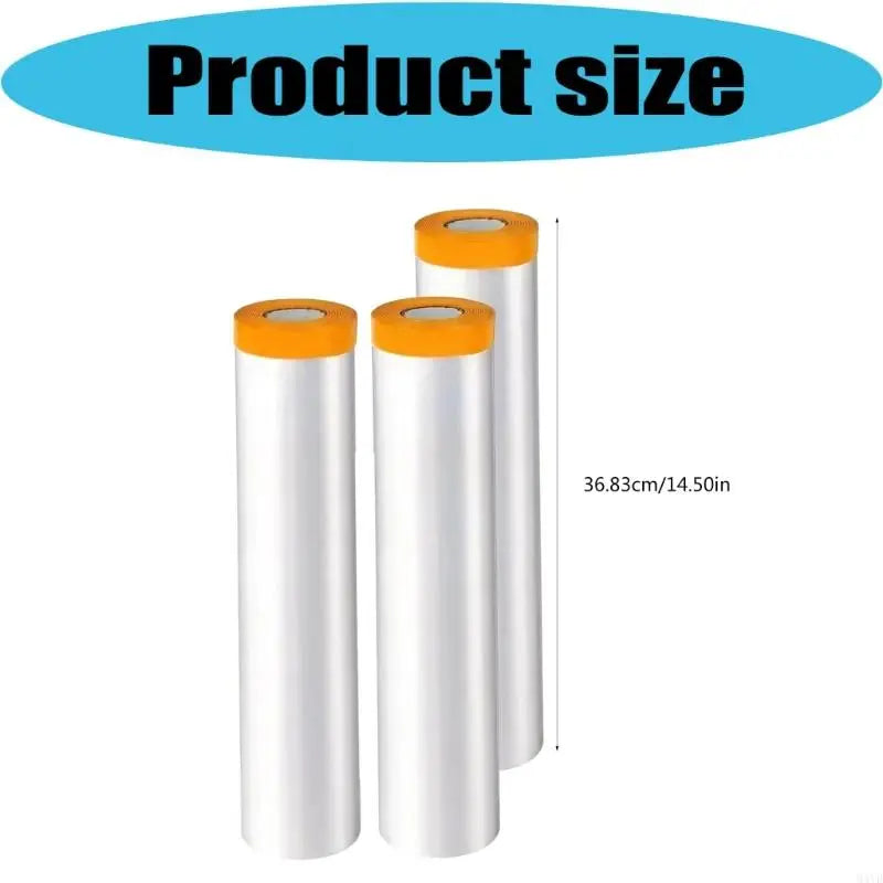 3 Roll Furniture Dustproof Protections Film Home Waterproof Plastic Film For Car Furniture And Home Protections Enduring M4YD