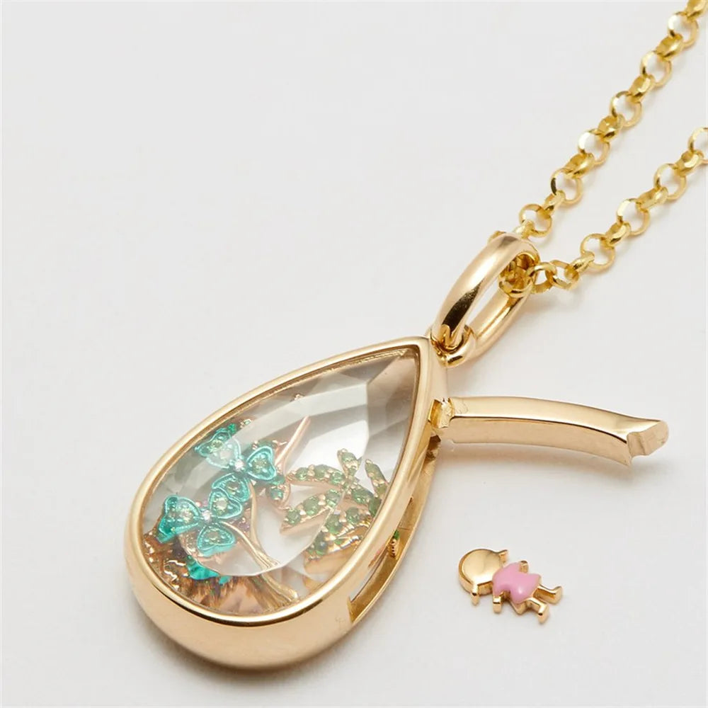 Open Pendant Necklace for Women Girls Simple Fashion DIY Accessory Necklace 2025 New Trendy Cute Chain Necklace Jewelry Gift