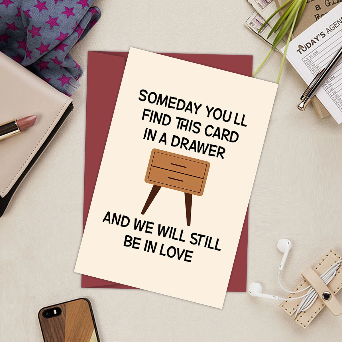 1PC Funny Anniversary Card,I Promise to Always Be by Your Side,Birthday Card for Husband Boyfriend,Valentines Day for Him Her