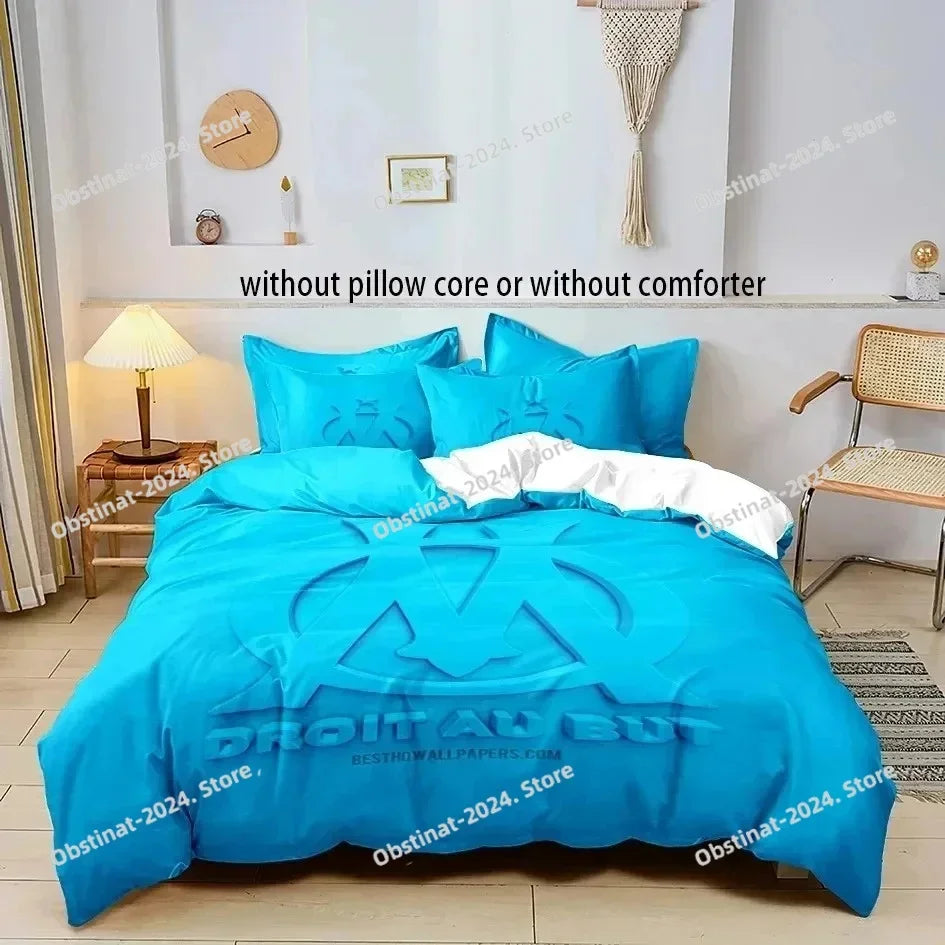 M-marseille Fashion Digital printed Bedding set for Adult and boys bedroom，Duvetcover Pillowcase Double bed full size