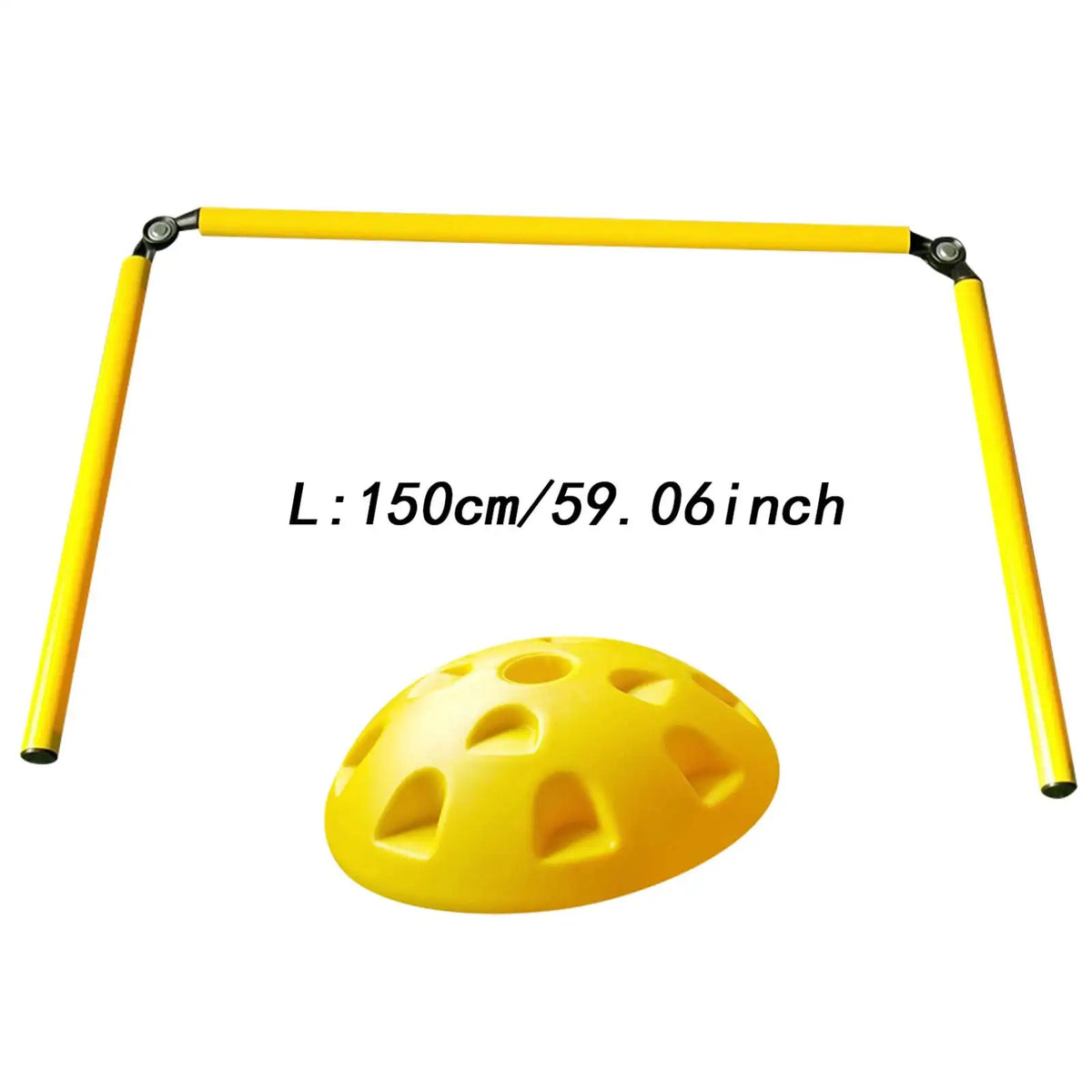 Football Agility Training Poles Speed and Agility Training Equipment Folding Soccer Agility Pole Set for Competition Practice