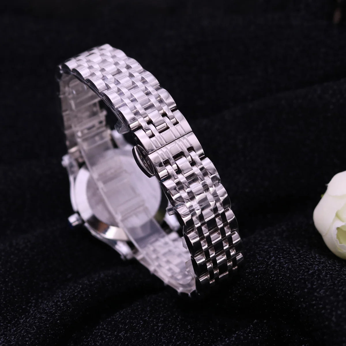 Women's Watch Japan Quartz Hours Fine Fashion Dress Clock Real Leather Luxury Happy Moving Rhinestones Girl's Gift