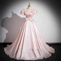 Elegant Party Evening Dress for Women 2026 New Pink French Satin Fashion Chorus Adult Ceremony Fashion Show Banquet Dress