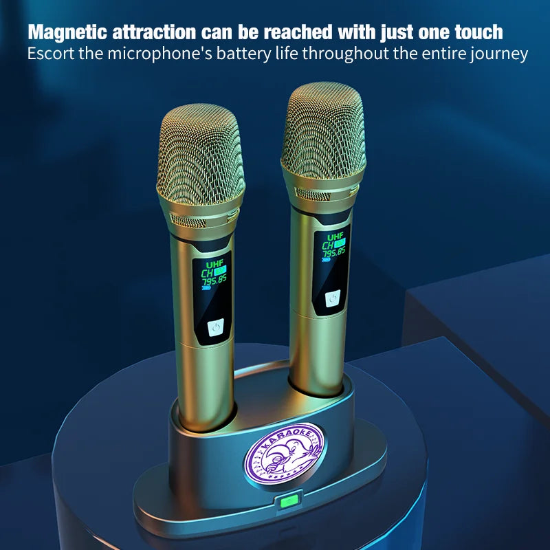 Wireless Handheld Microphone Charger Plug and Play Universal Microphone TYPE-C Desktop Charging Stand Microphone Storage Stand