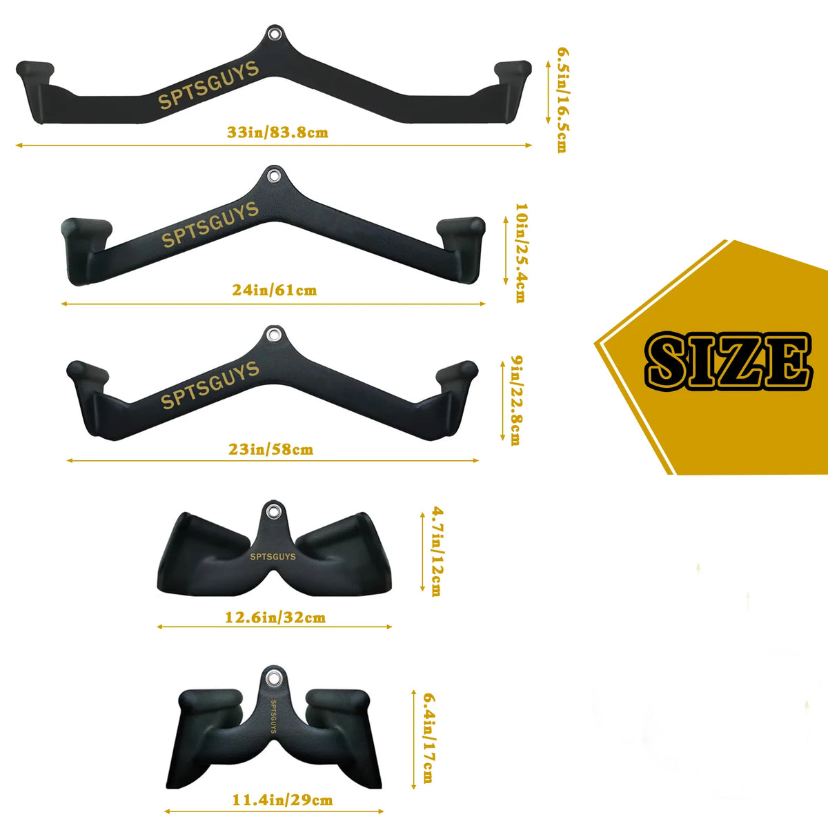 Gym Home Pully Cable Attachment  Triceps Back Blaster Bar Machine Accessories  Fitness Hand Grips For Lat Pull Down Rowing