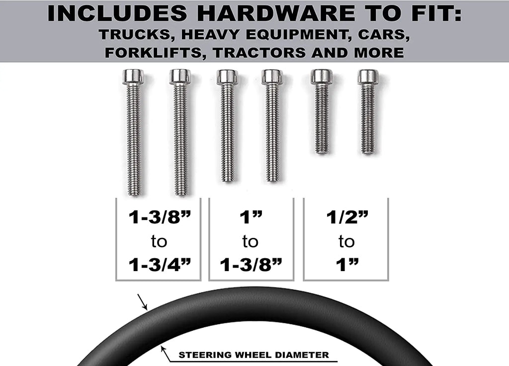Power Steering Wheel Aid Handle Assister Knob Spinner Ball Wrench Interior Accessories For Car Truck Lorry ATV UTV Street Bike