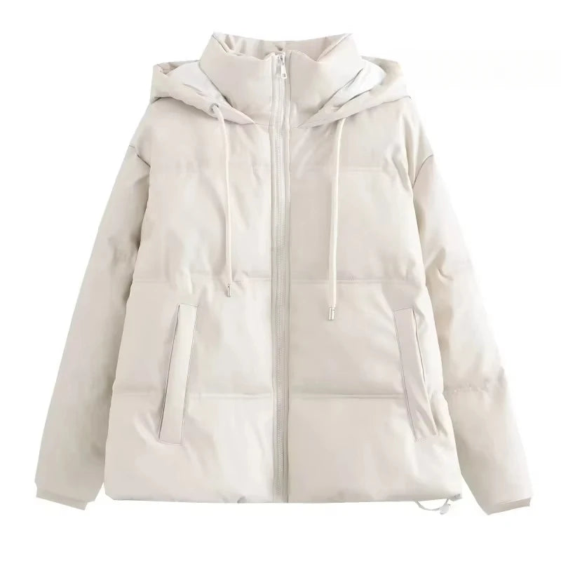 Winter Women's Cold Coat Winter Jackets For Women 2023 Warm Leather PU Parkas Winter Coat Promotion Female Outerwear