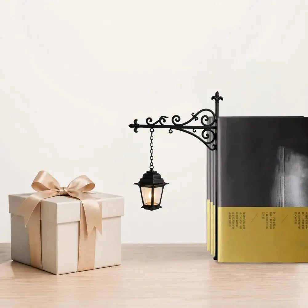 Bookshelf Lamp Library Lantern Light Library Lantern Bookshelf Light Vintage Reading Nook Led Night Lamp Decorative for Home