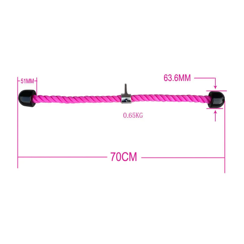 Tricep Rope Biceps Training Gantry Frame Equipment Double Head Pull Rope Gym Accessories for Body Building & Strength Training