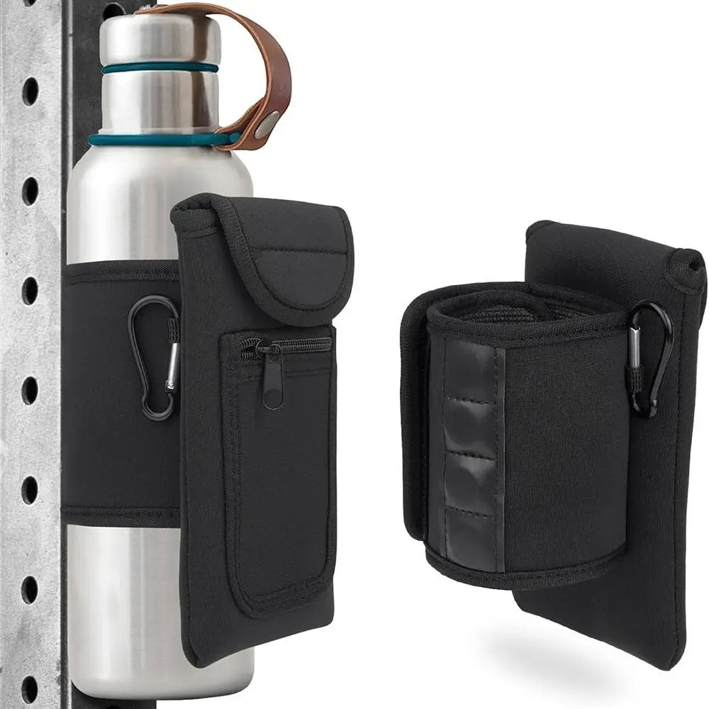 Reusable Gym Accessories Water Bottle Sleeve Waterproof Universal Bottle Holder Bag Elastic Water Bottle Pockets