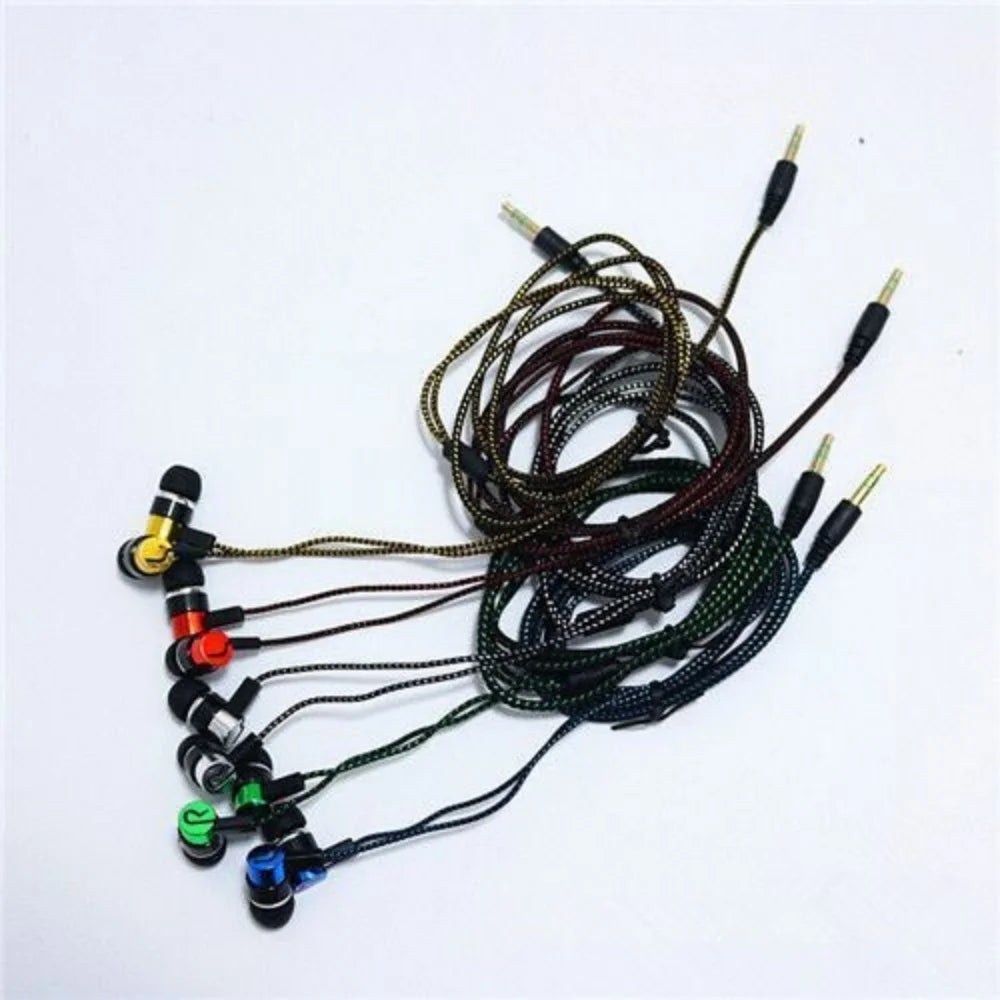 3.5mm Wired In Ear Earbuds Noise Isolating Deep Bass Stereo Headphones Universal Portable In‑ear Earphones for Mobile Phones
