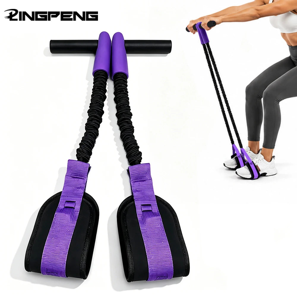 Professional Sit Up Equipment Fitness Resistance Bands Elastic Multi-purpose Stretch Bands AB Training Pedal Exercise Bands Yoga