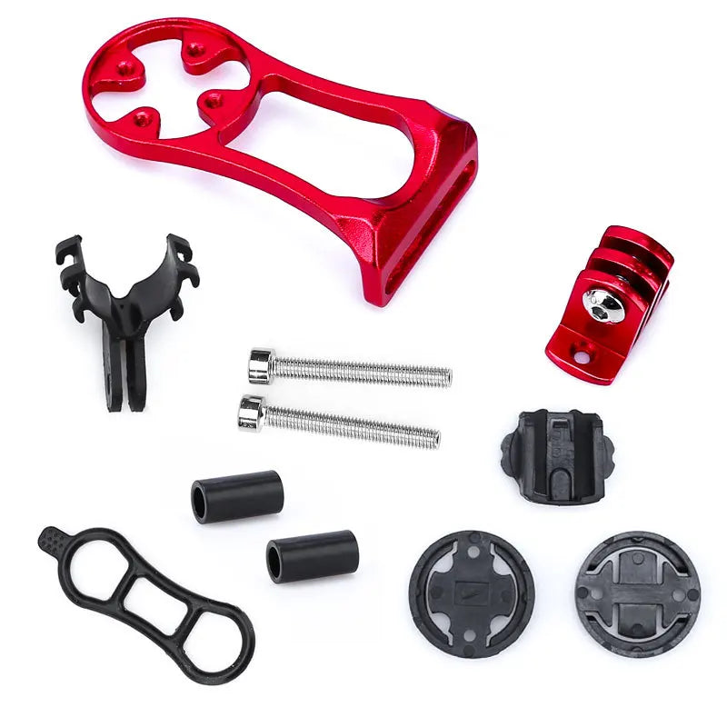 MTB Road Bike Accessories Bike Computer Mount Handlebar Extension Bracket GPS Cycling Computer Holder with Light Mount