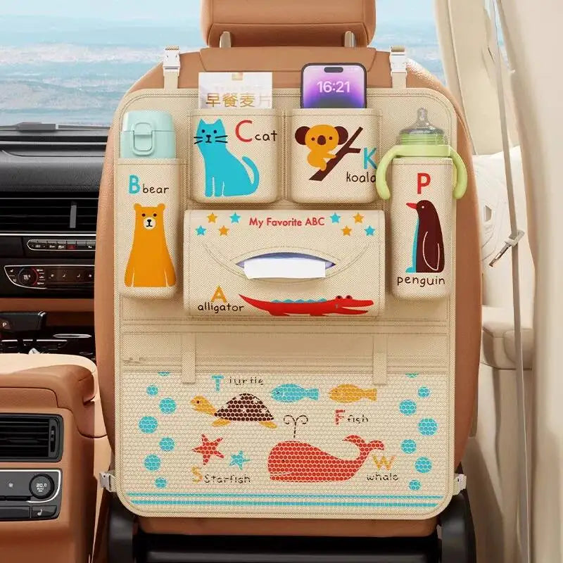 Seat Back Practical Car Iterior Accessories, A Comprehesive Collectio Of Useful Gadgets, Hagig Bag, Storage Rack,