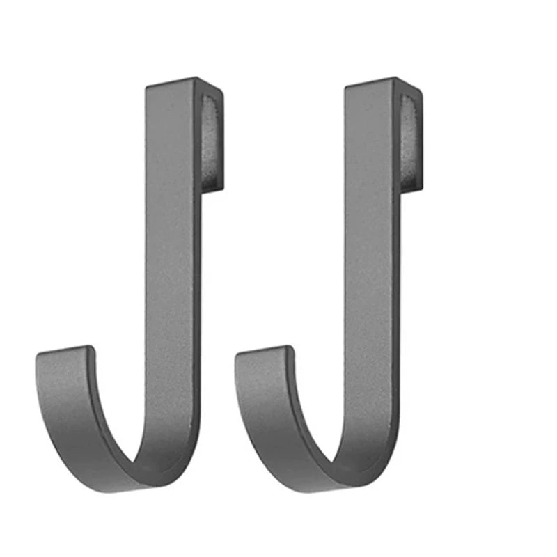 Bathroom Movable Hooks Kitchen Cabinet Door Back Hook Hanging Rack Clothes Coat Hat Towel Hanger Storage Shelf  Hook Accessories