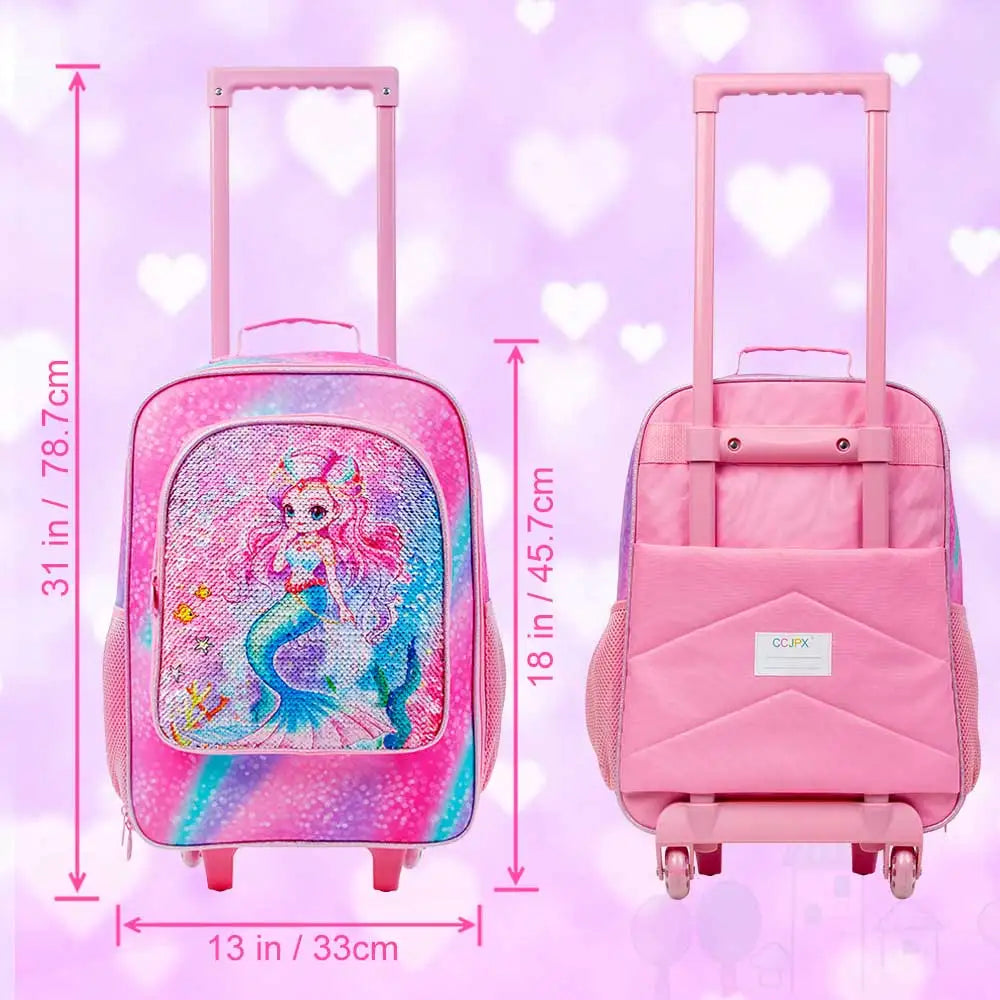 Kids Luggage for Boys Girls, Cute Rolling Wheels Suitcase for Toddler, Children Travel Carry on Suitcase