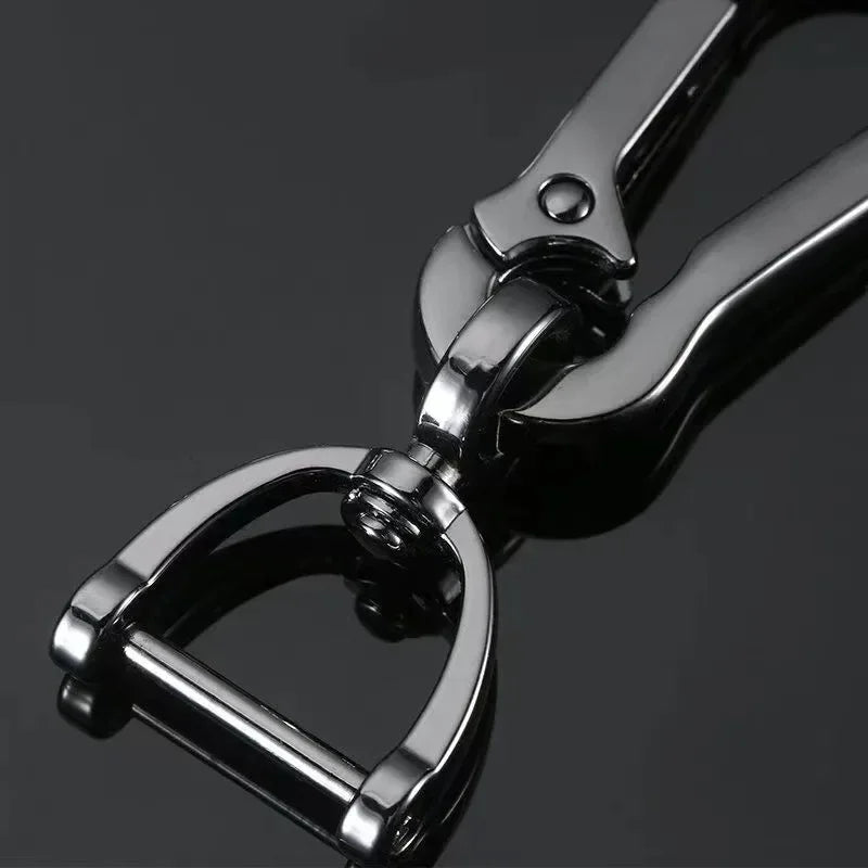 Stainless Steel Car Keychains Strong Carabiner Shape Keyring Climbing Hook Keychain Man Unisex Gift Auto Interior Accessories
