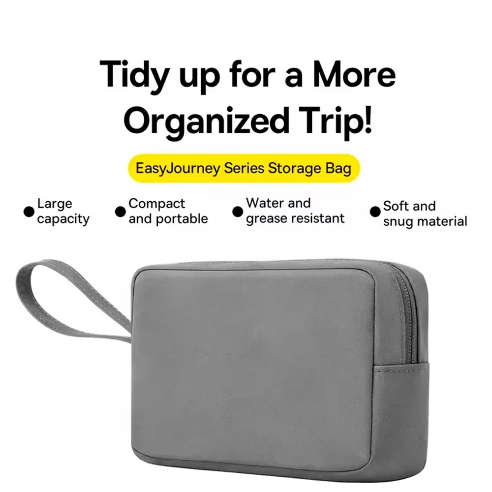 Power Bank Earphones Portable Bag Travel Organizer For iPhone Huawei Phone Cable Charger Cord Digital Accessories Storage Case