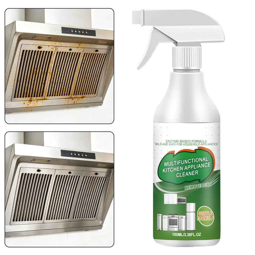 Kitchen Cleaning Spray 100ml Kitchen Grease Oil Remover Spray Effortless Cleaning of Stovetops Ovens Range Hoods Cleaning