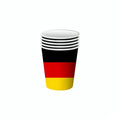 New German Flag Themed Disposable Tableware, Paper Cup Plates, Napkins, Tablecloths, Holiday Birthday Party Tableware and Suppli