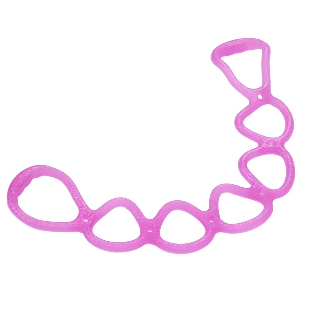 Fitness Elastic Pull Rope Home Gym Multifunctional Yoga Shaping Workout 7 Hole Resistance Band (Purple) Fitness Resistance Band