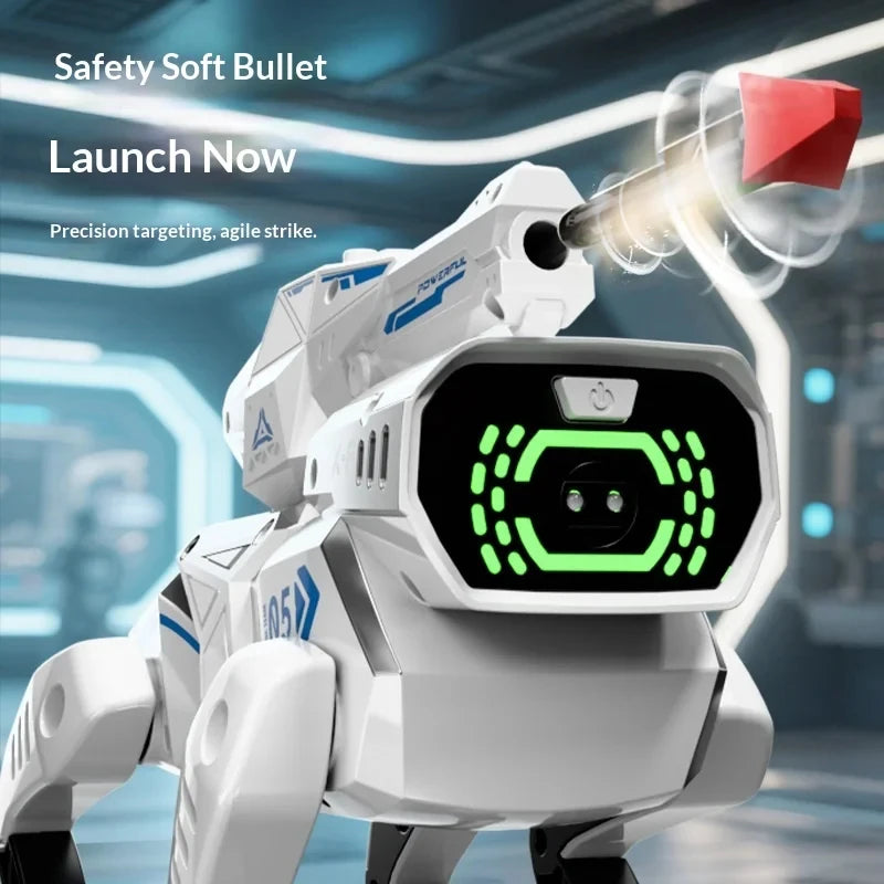 Robot Dog Kids Interactive AI Robotic Pet with Voice Control, Remote Programmable STEM Learning Toy Boys and Girls