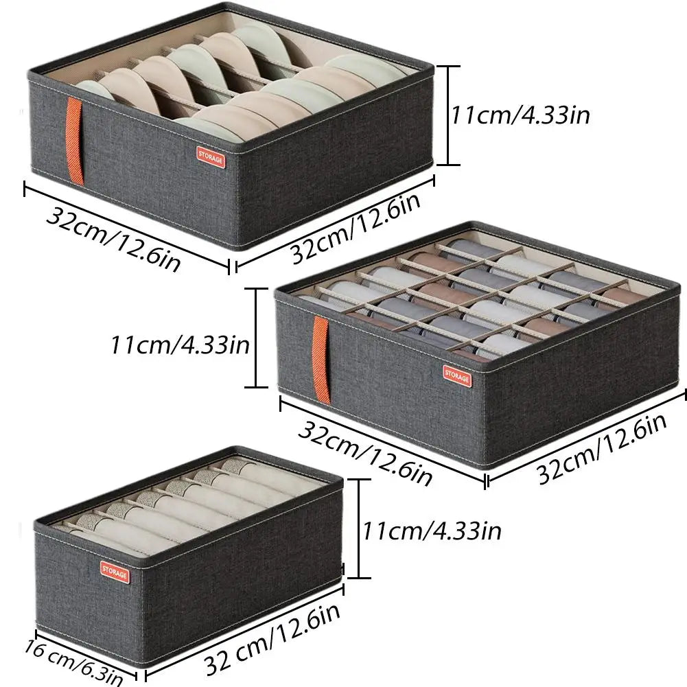 Underwear Socks Bra Storage Organizer Box Drawer Dividers For Pants Panties Wardrobe Clothes Organization Cabinet