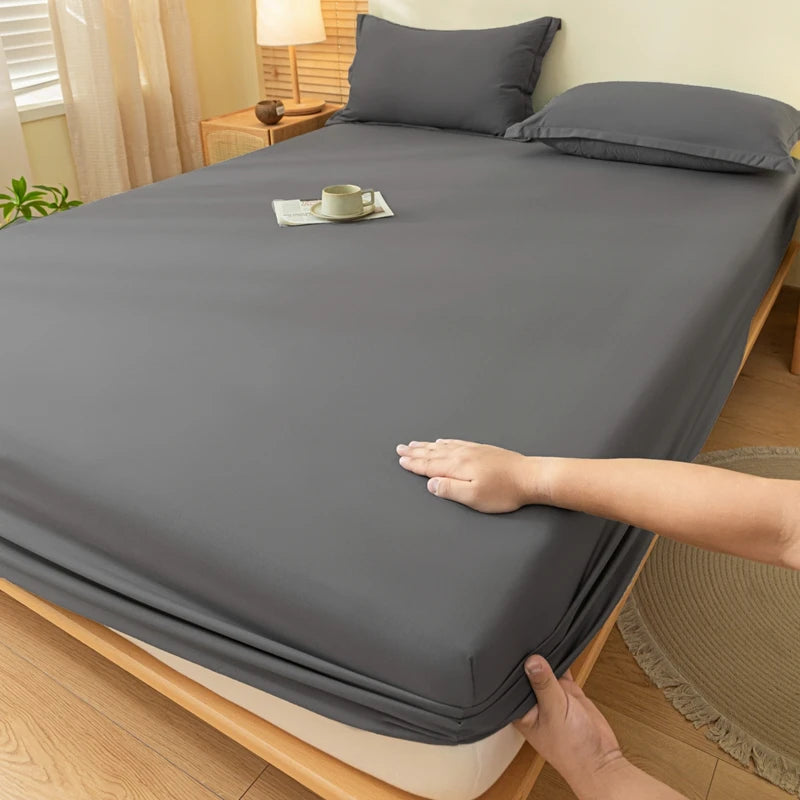 1 Piece of Solid Color Matte Bed Sheet, Solid Color Bed Cover for Bedroom, Bedding ( Excluding Pillowcases) 140/150/160/180/200