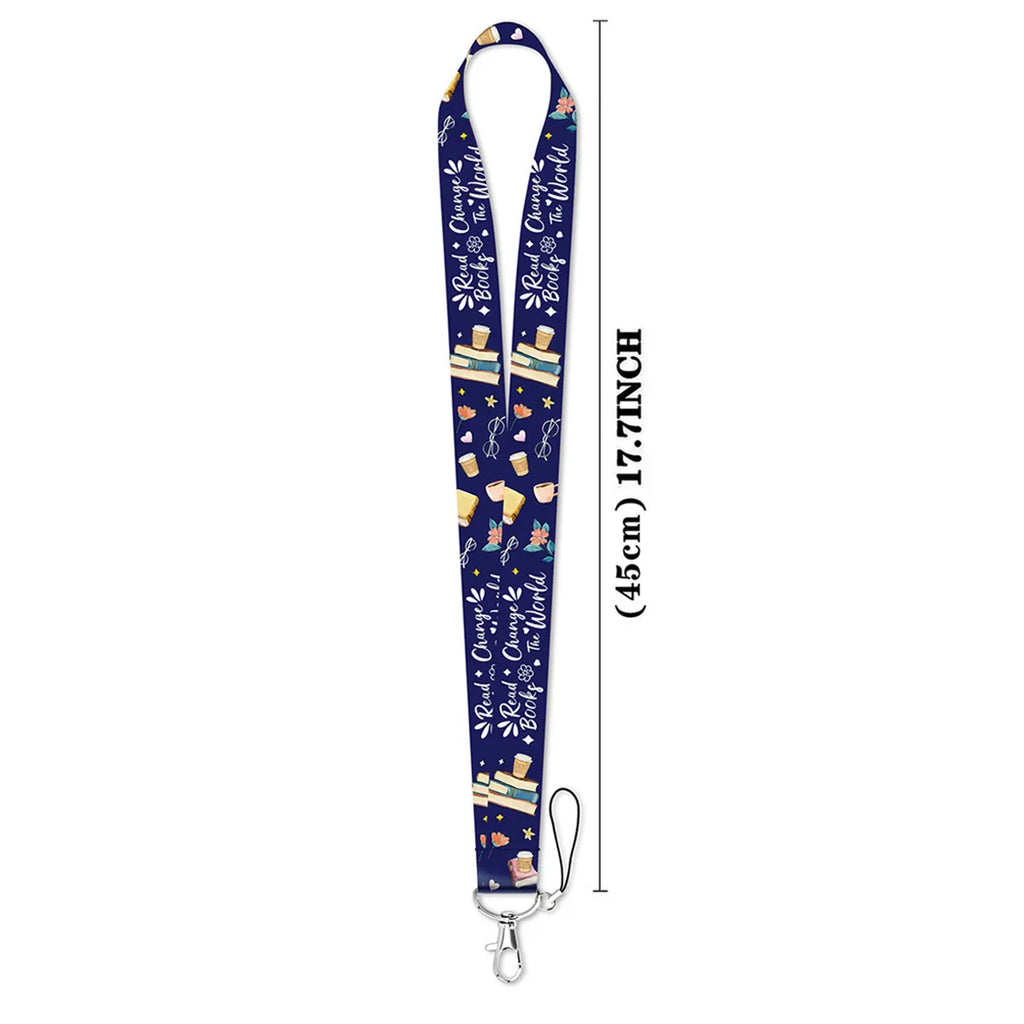 Keychains Neck Strap English Quotes Webbing Lanyard Key Neck Strap For Card Badge Gym Keychain Keyring Accessories Funny Gifts