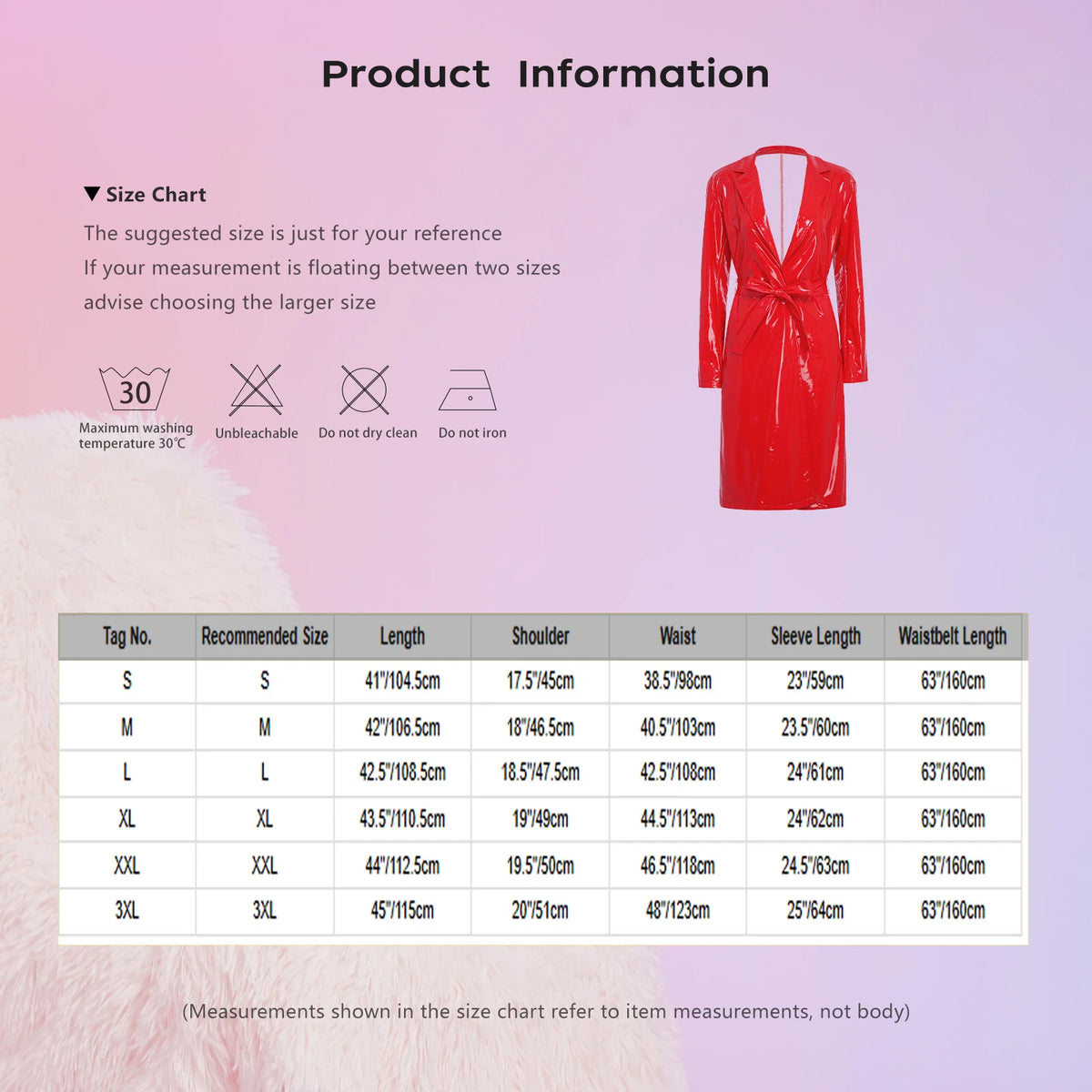 Women Men Fashion Glossy PU Leather Trench Coat Long Sleeve Lapel Open Front Jacket Outerwear with Belt Daily Wear Streetwear