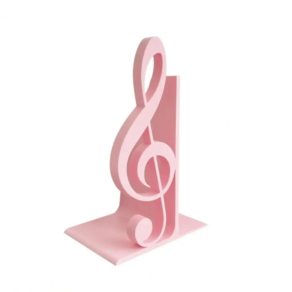 Musical Note Decoration Music Themed Home Decor 3d Printed Treble Clef Bookends Music Note Shelf Organizer Non-slip Modern Book