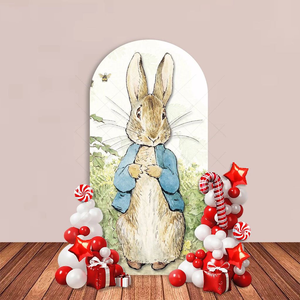 Easter Rabbit Arch Backdrop Cover Spring Vegetable Garden Carrot Birthday Baby Shower Party Decor Kids Cake Portrait Background