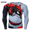 Men's High Quality Breathable Fabric Compression Polyester Tee Long Sleeve Activewear For Gym Running