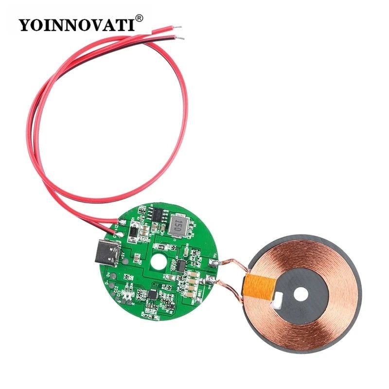 20W High-Power Wireless Charger Module - Qi Wireless Charger Board 12V/24V Car Phone Charging PCBA  for DIY Modification