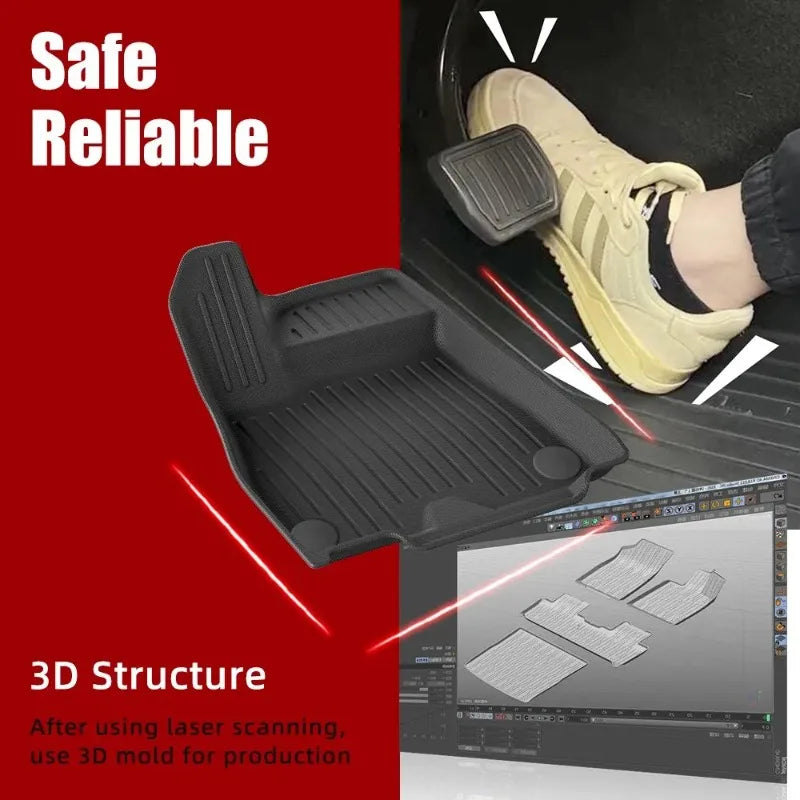 Seat Back Mat for Aion Hyper Ht 2023 Car Floor Mats TPE Accessories Easy Clean Protection All Weather Waterproof