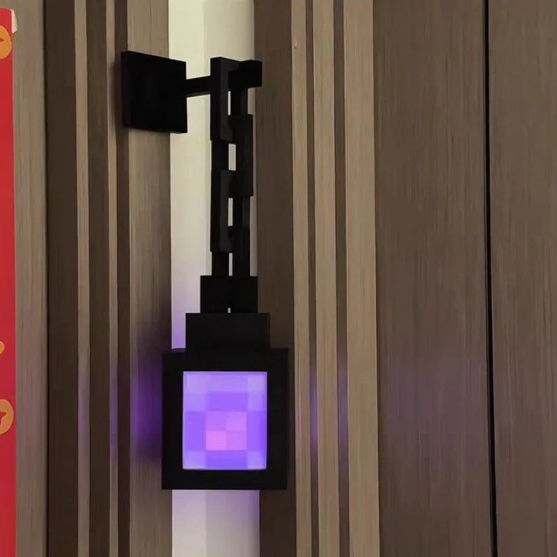 16 Colors /Warm Light Luminous Lantern Lamp Rechargeable Game Pixel Light Surrounding Bedroom Atmosphere Light Decor Ornament