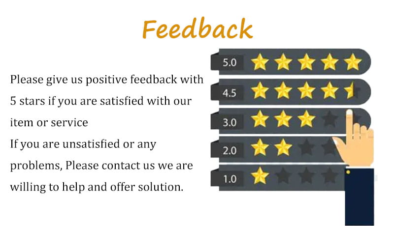A hand pointing to a 3.0-star rating on a feedback graphic for a men cotton oxford long sleeve casual shirt.