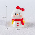 Funny Bonsai Decor Micro Landscape Resin Snow Scene Santa Claus Figurines Mini DIY Christmas Ornaments New Year Decorations