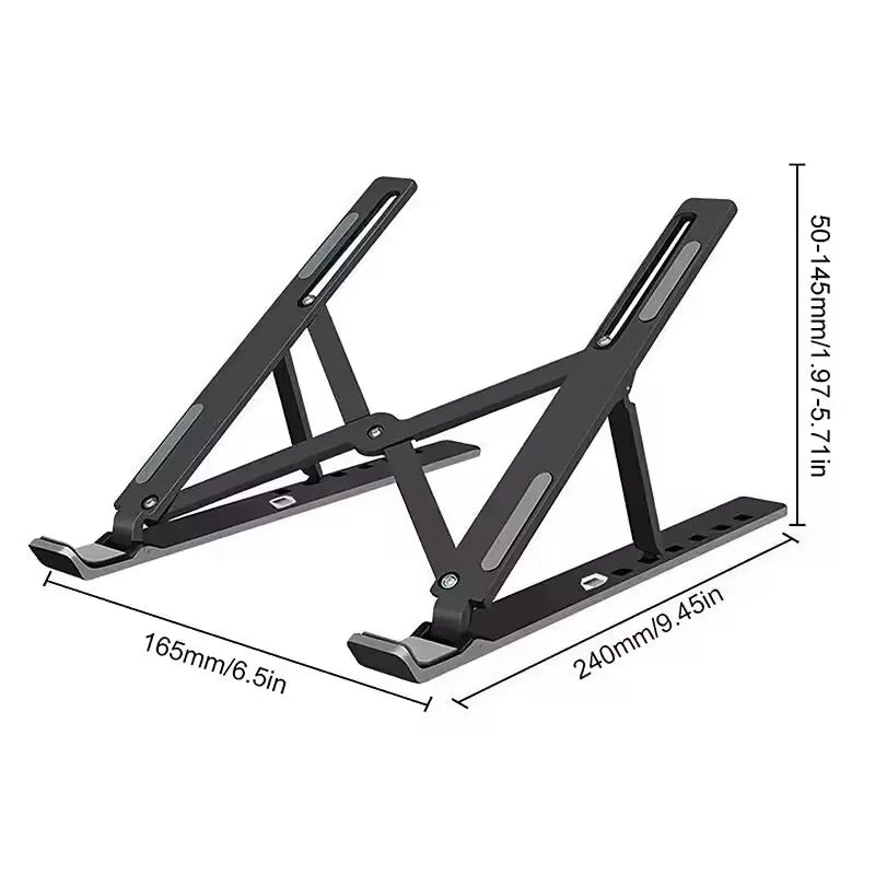 Laptop Holder Stand Adjustable Foldable Portable for Notebook Computer Bracket Lifting Cooling Holder Non-slip ﻿