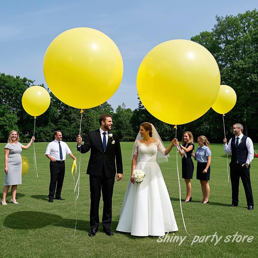 5-36inch Yellow Latex Balloons Wedding Birthday Party Baby Shower Event Celebration Balloon Arch Decorative Balloons for Party