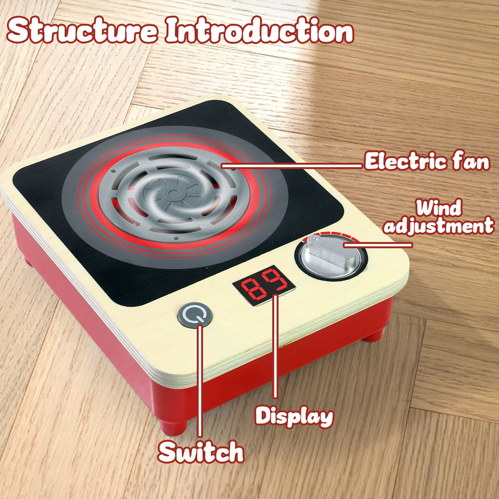 Kitchen Role-Playing Toy Stove with Lights Christmas Halloween Thanksgiving Easter Gift Induction Cooker Simulation