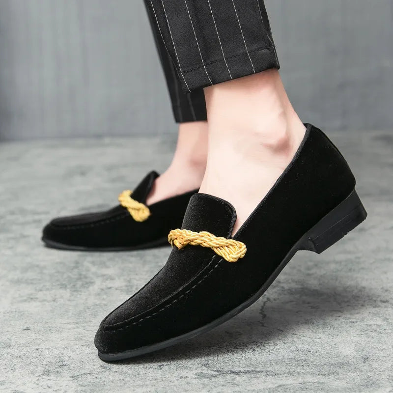 Shoes for Men Suede Fashion Moccasin Business Casual Shoe Plus Size Comfortable Non Slip Loafers Luxury 2026 New Men Dress Shoes