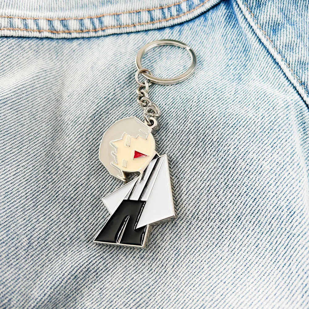 Hanging Without Chibi Nakajima Atsushi Keychain Cute Bungo Stray Dogs Peripheral Keyring Kawaii Pendant Gift