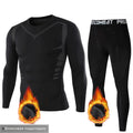 Men's Thermal Underwear Set: Fleece - Lined, Quick - Dry, Ideal for Fall/Winter Sports, Outdoor Activities and Fitness